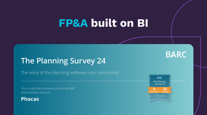 Phocas' FP&A software achieves top recognition in global planning survey