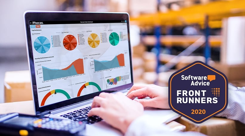 Phocas is named top dashboard software in FrontRunners