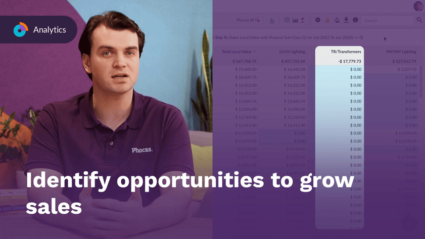 Identify opportunities to grow sales